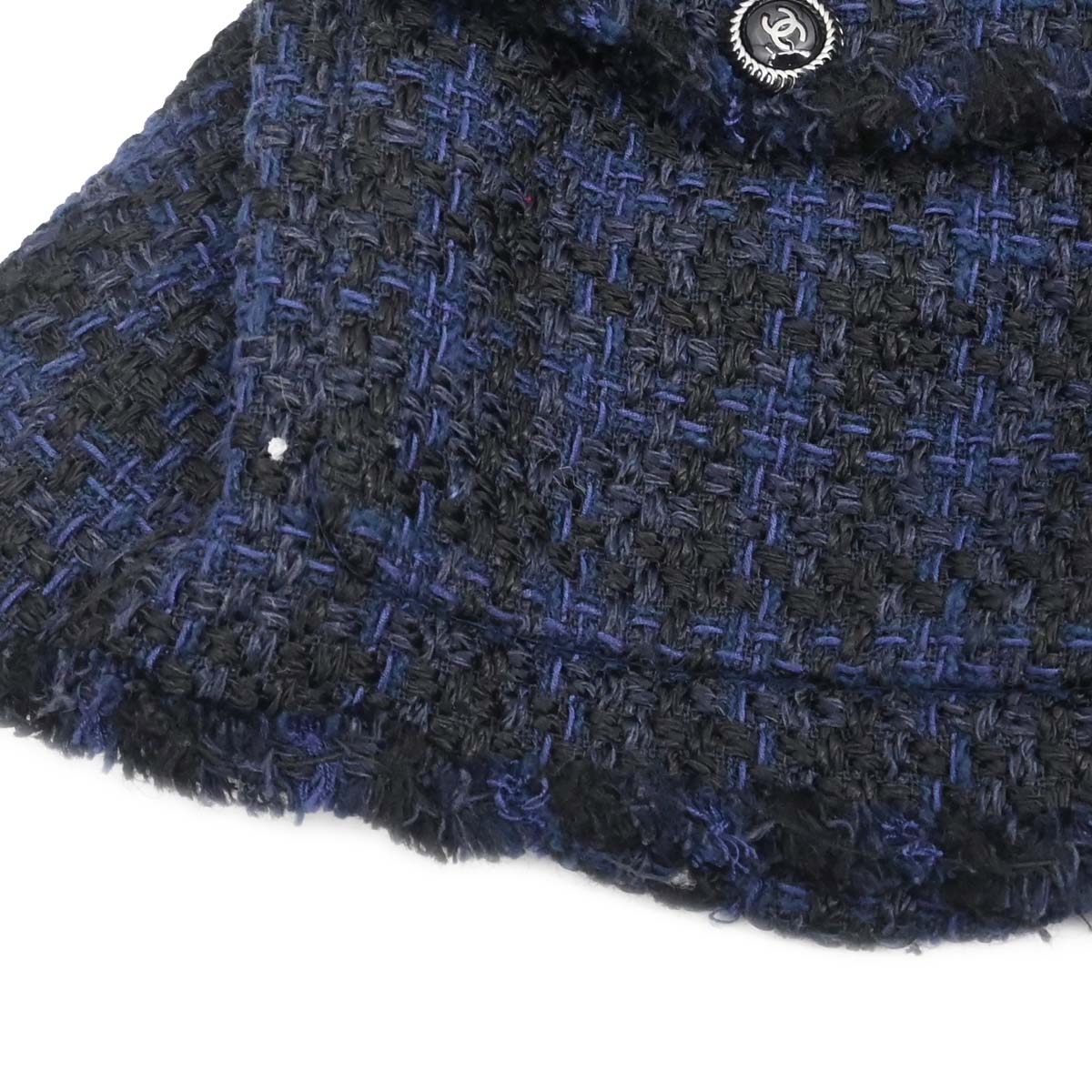 Chanel 2007 Setup Suit Jacket Skirt Navy #38