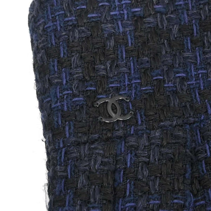 Chanel 2007 Setup Suit Jacket Skirt Navy #38