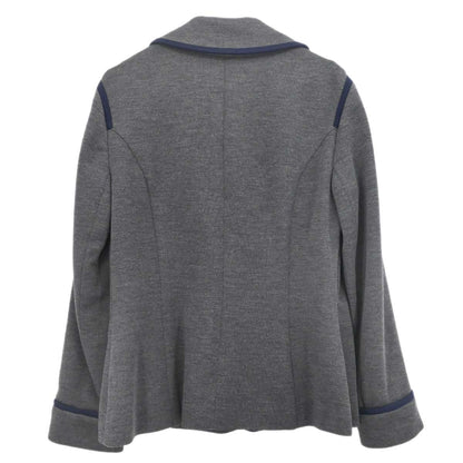 Chanel 2010 Single Breasted Jacket Gray #44