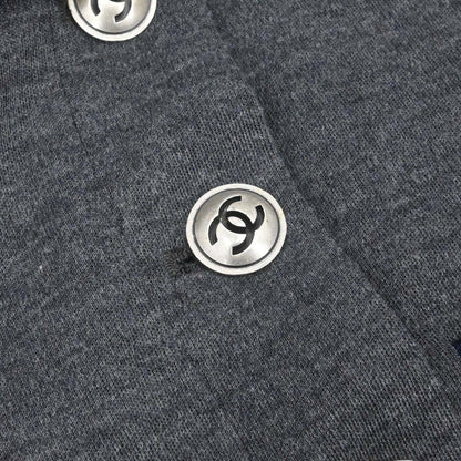 Chanel 2010 Single Breasted Jacket Gray #44