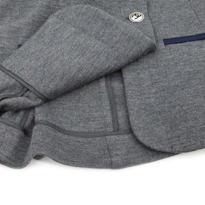 Chanel 2010 Single Breasted Jacket Gray #44