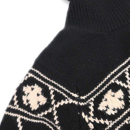 Chanel 1995 Sweater Knit Top Black #38