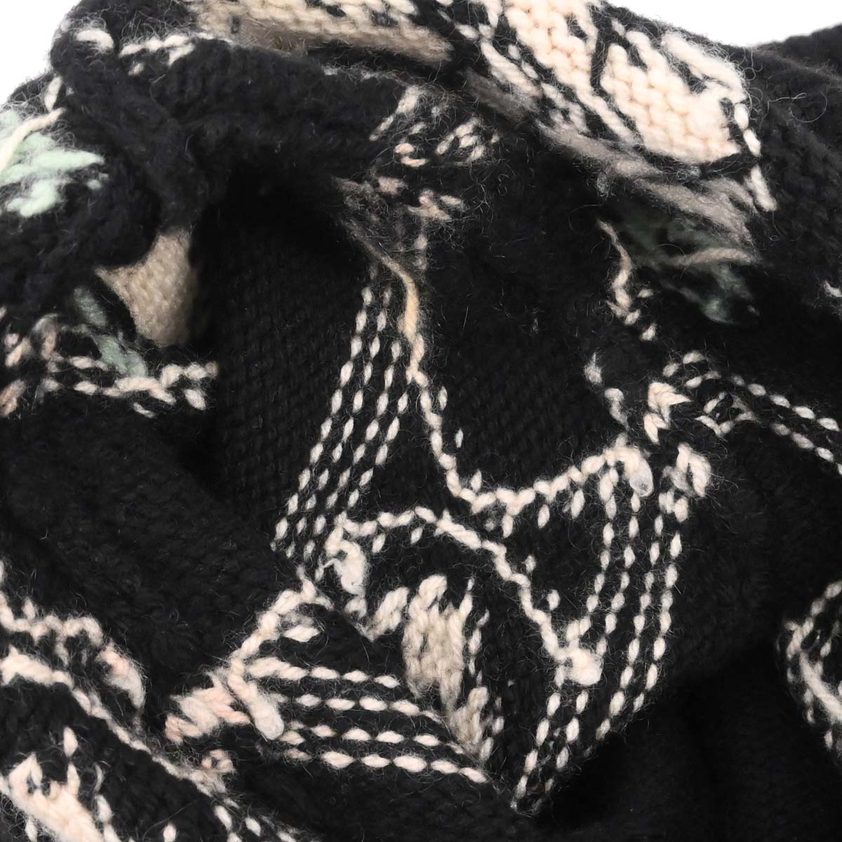 Chanel 1995 Sweater Knit Top Black #38