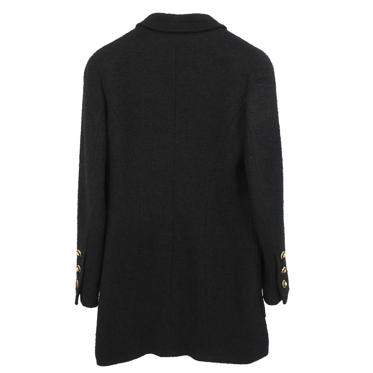 Chanel Single Breasted Jacket Black #38