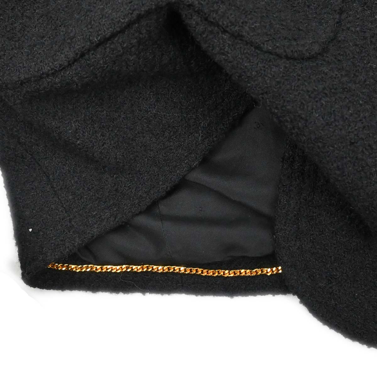 Chanel Single Breasted Jacket Black #38