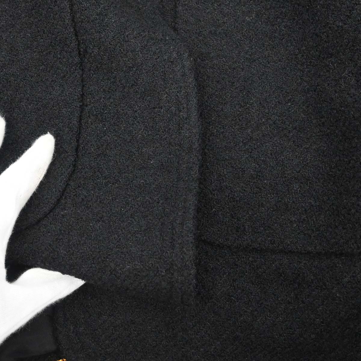 Chanel Single Breasted Jacket Black #38