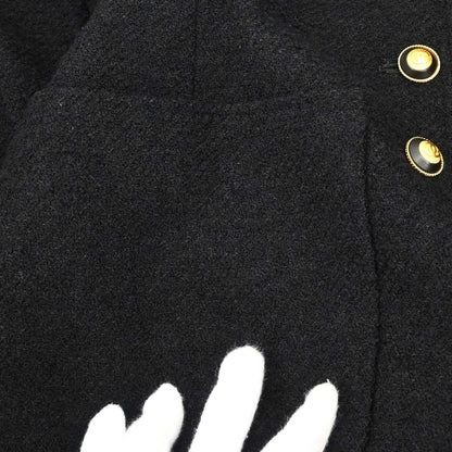Chanel Single Breasted Jacket Black #38