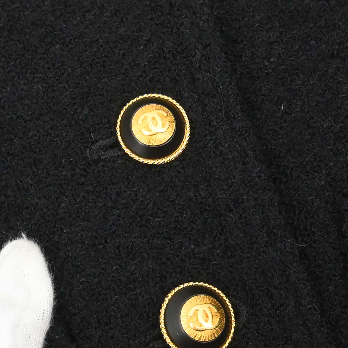 Chanel Single Breasted Jacket Black #38