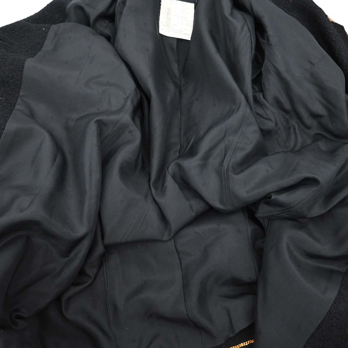 Chanel Single Breasted Jacket Black #38