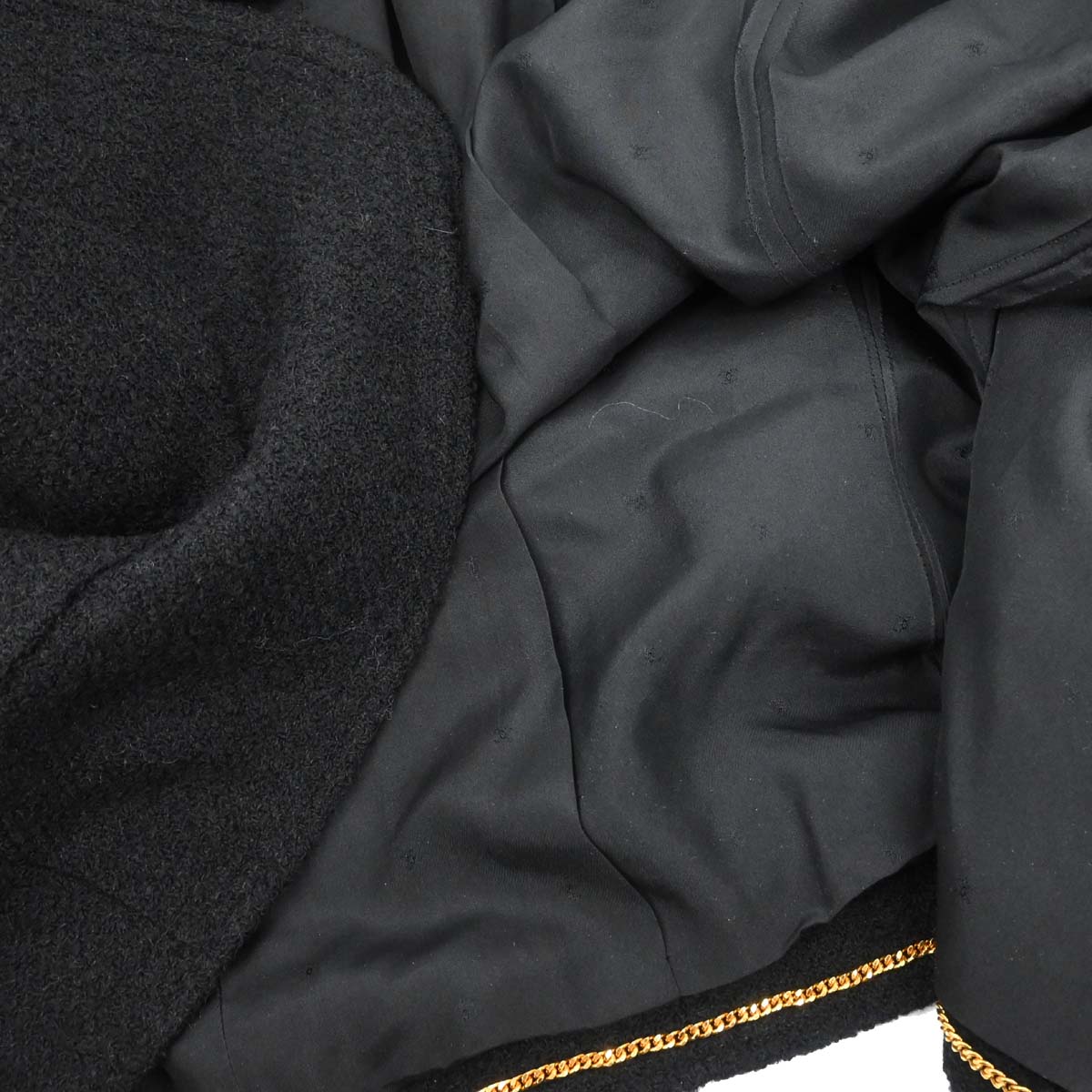 Chanel Single Breasted Jacket Black #38