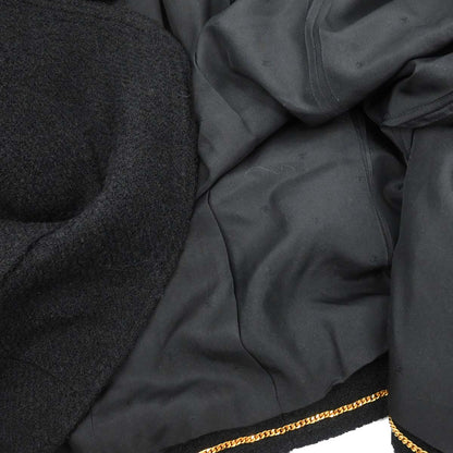 Chanel Single Breasted Jacket Black #38
