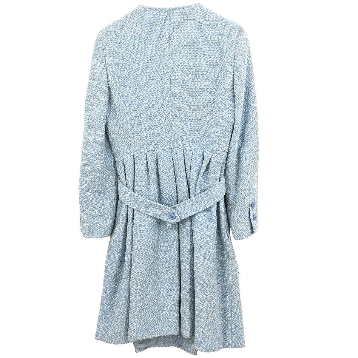 Chanel 1996 Tweed Coat Light Blue #42