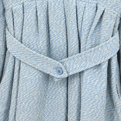 Chanel 1996 Tweed Coat Light Blue #42