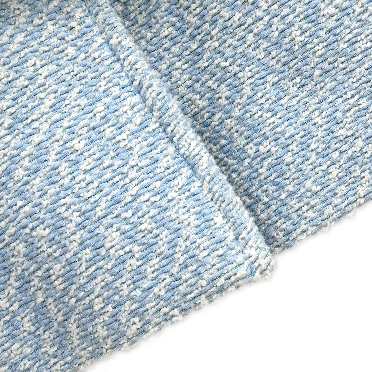 Chanel 1996 Tweed Coat Light Blue #42