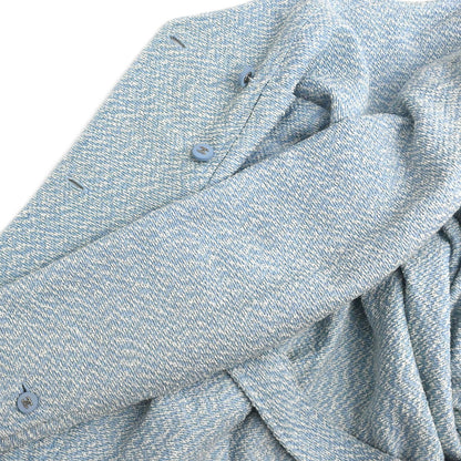 Chanel 1996 Tweed Coat Light Blue #42