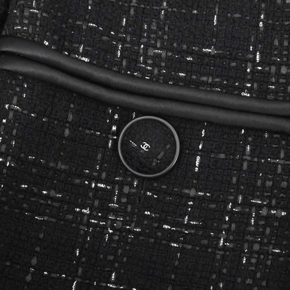 Chanel 2015-2016 Collarless Jacket Black #38