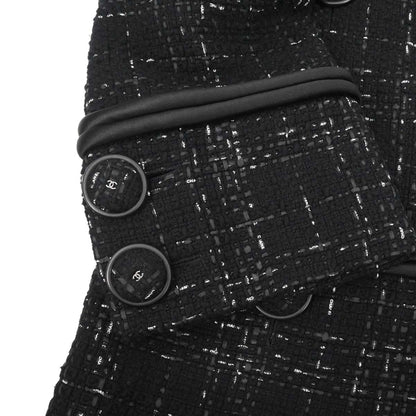 Chanel 2015-2016 Collarless Jacket Black #38