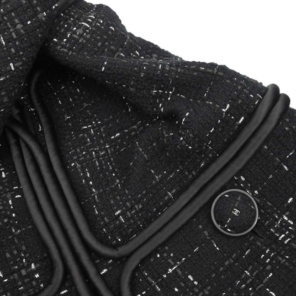 Chanel 2015-2016 Collarless Jacket Black #38