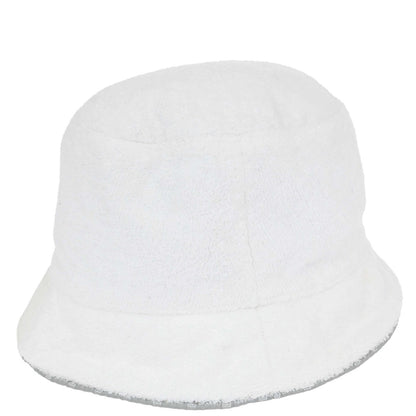 Chanel White Sport Line Bucket Hat #M Small Good
