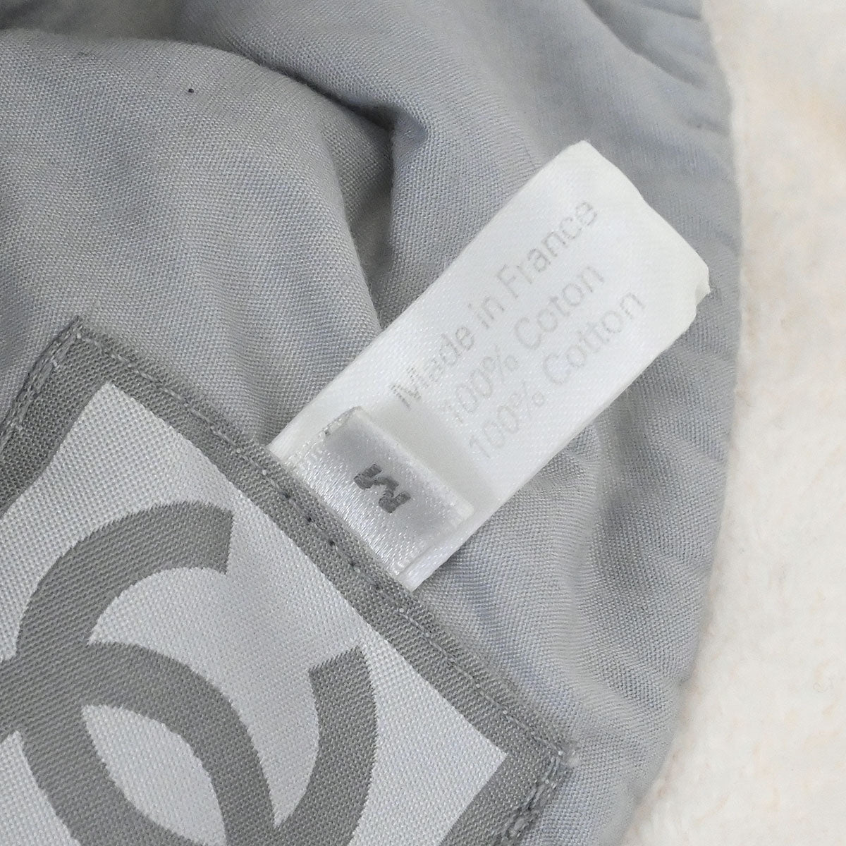 Chanel White Sport Line Bucket Hat #M Small Good