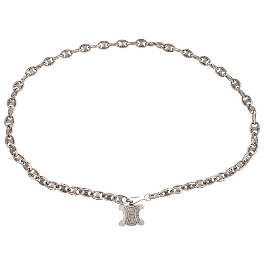 Celine Macadam Chain Belt Silver