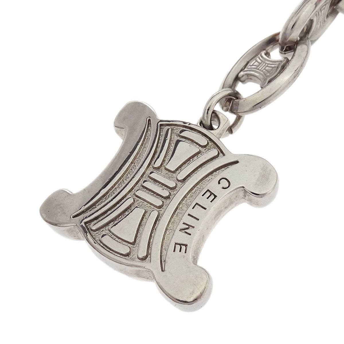 Celine Macadam Chain Belt Silver