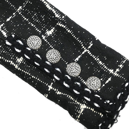 Chanel 2014 Setup Suit Jacket Skirt Tweed Black #36 #38