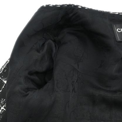 Chanel 2014 Setup Suit Jacket Skirt Tweed Black #36 #38