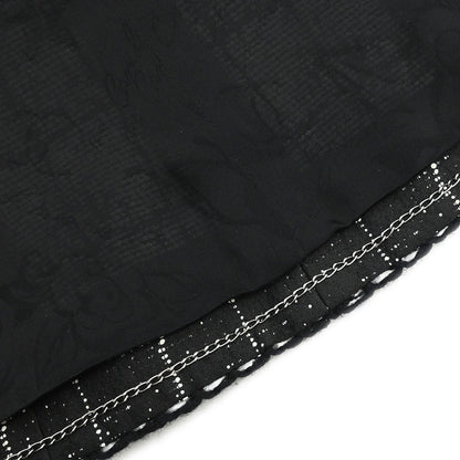 Chanel 2014 Setup Suit Jacket Skirt Tweed Black #36 #38