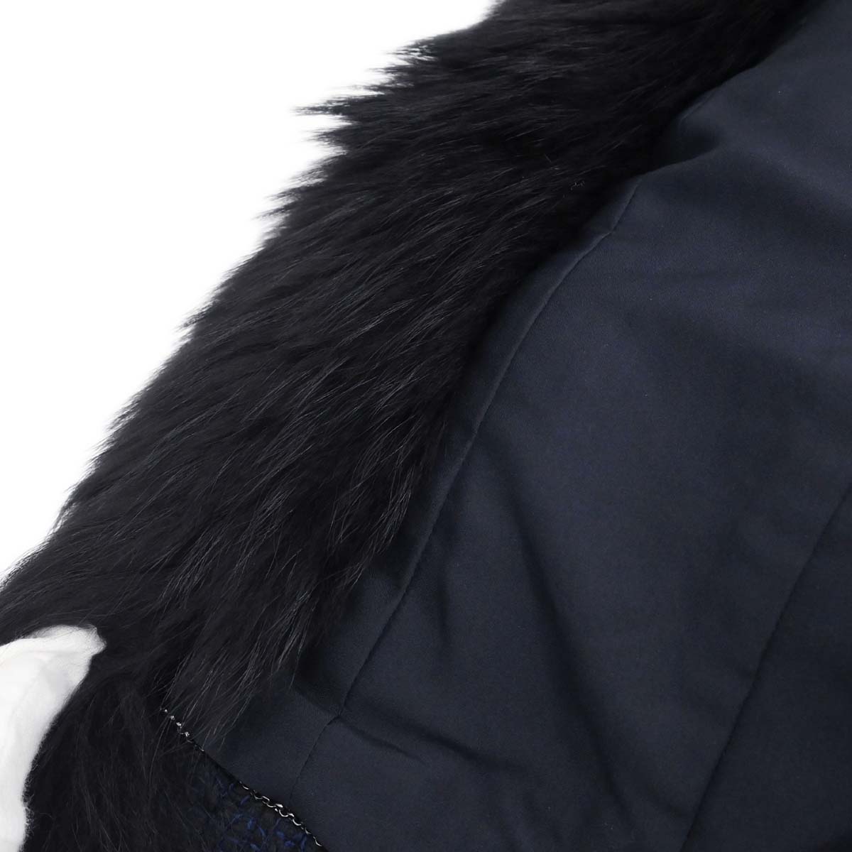 Chanel * 2000 Setup Suit Jacket Skirt Navy #40