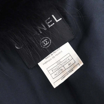 Chanel * 2000 Setup Suit Jacket Skirt Navy #40