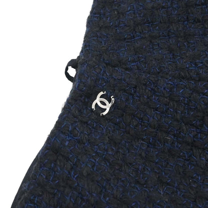 Chanel * 2000 Setup Suit Jacket Skirt Navy #40