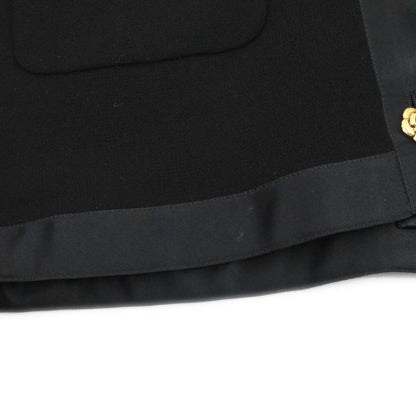 Chanel Setup Suit Jacket Skirt Black #38