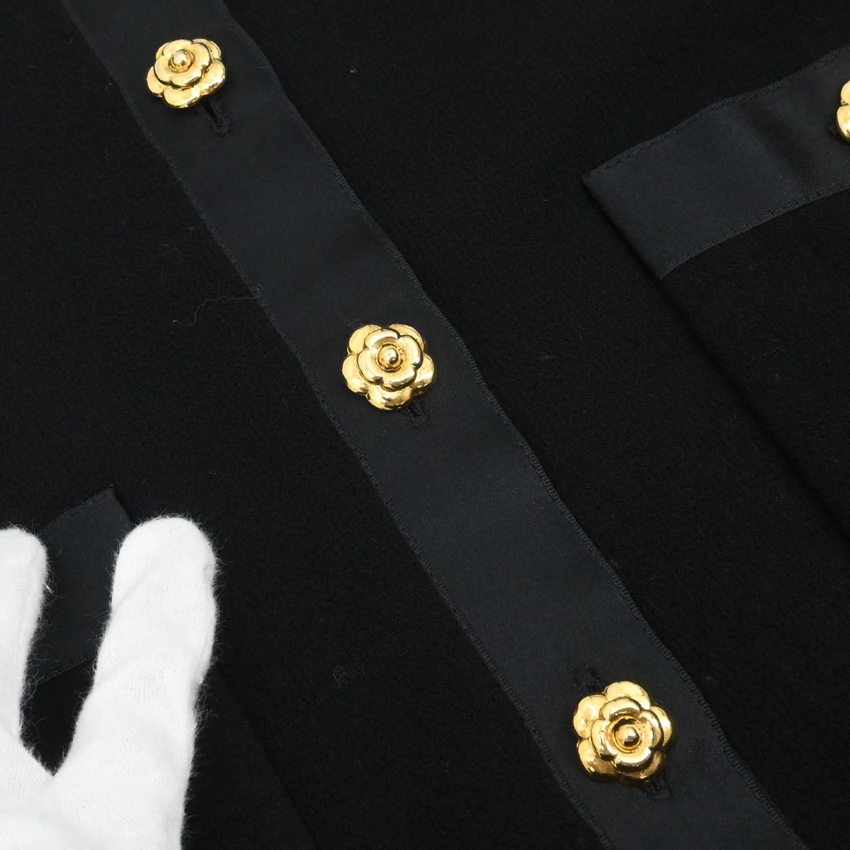Chanel Setup Suit Jacket Skirt Black #38