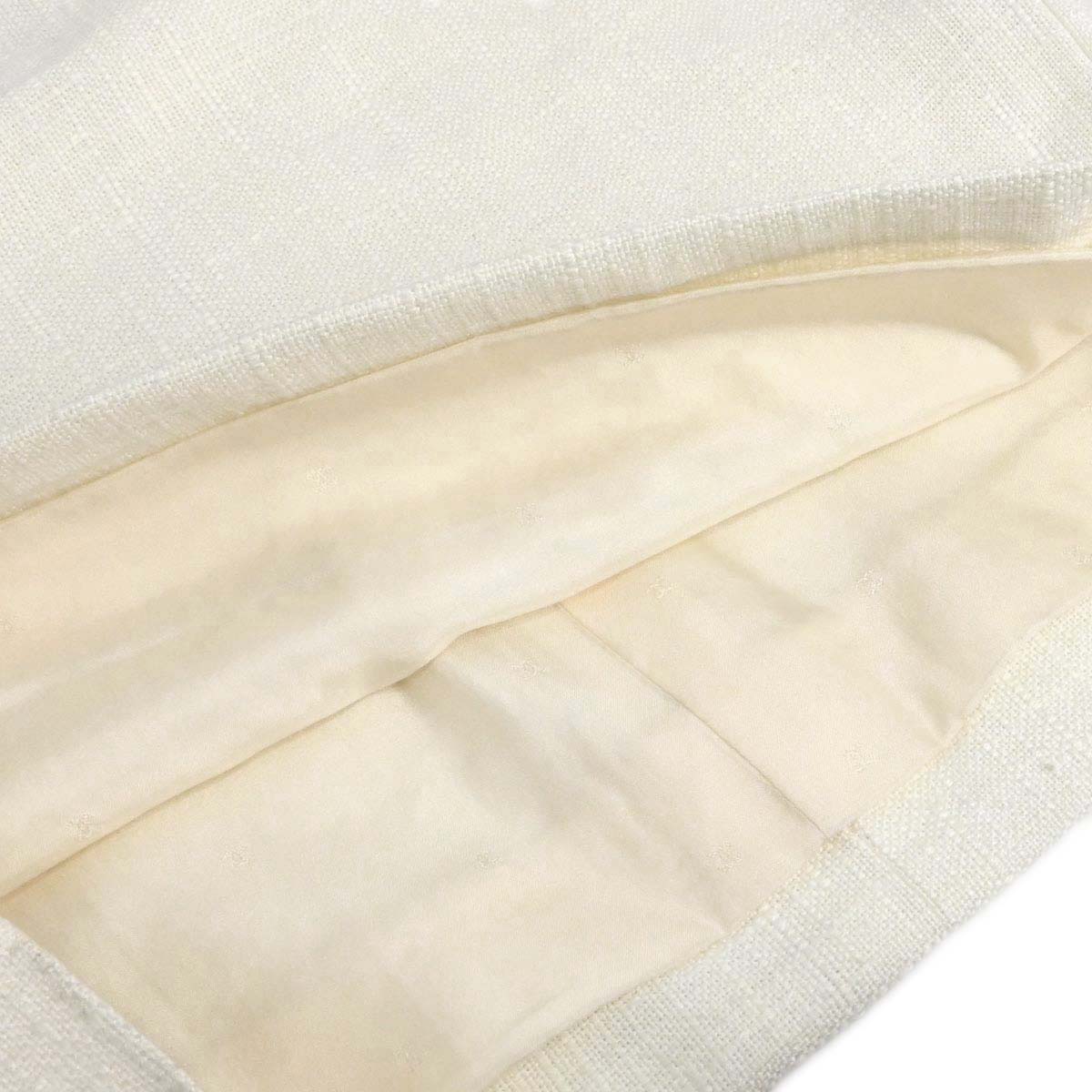 Chanel Setup Suit Jacket Skirt White #40