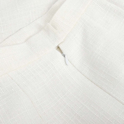 Chanel Setup Suit Jacket Skirt White #40