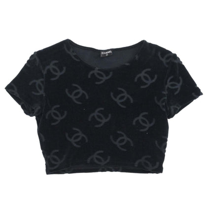 Chanel Cropped T-shirt Black #36