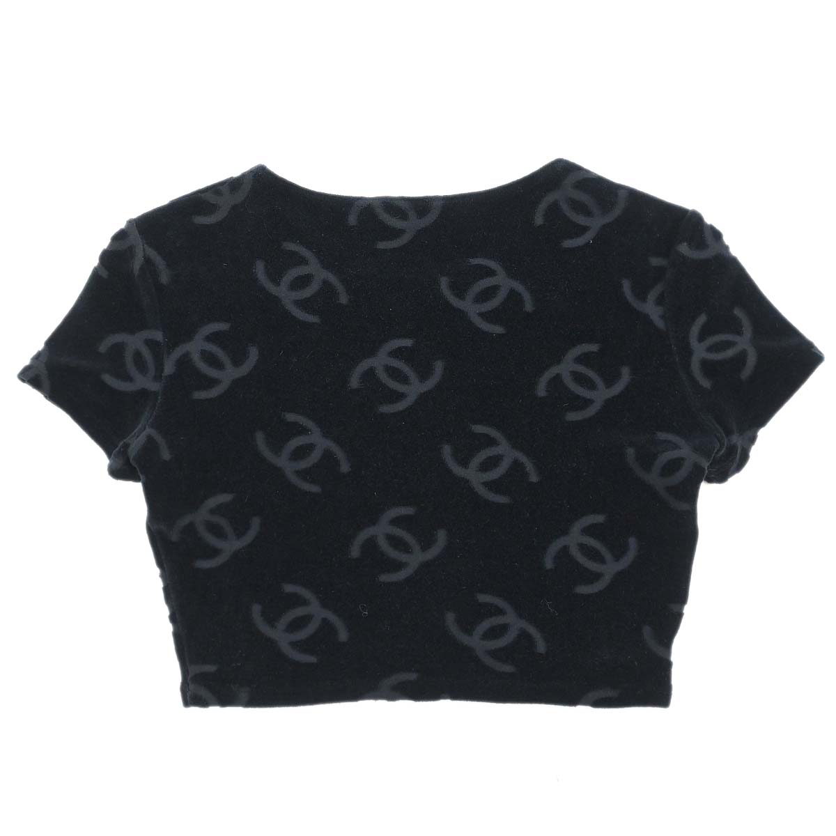 Chanel Cropped T-shirt Black #36