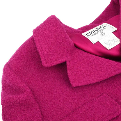 Chanel 1995 Single Breasted Jacket Pink #44