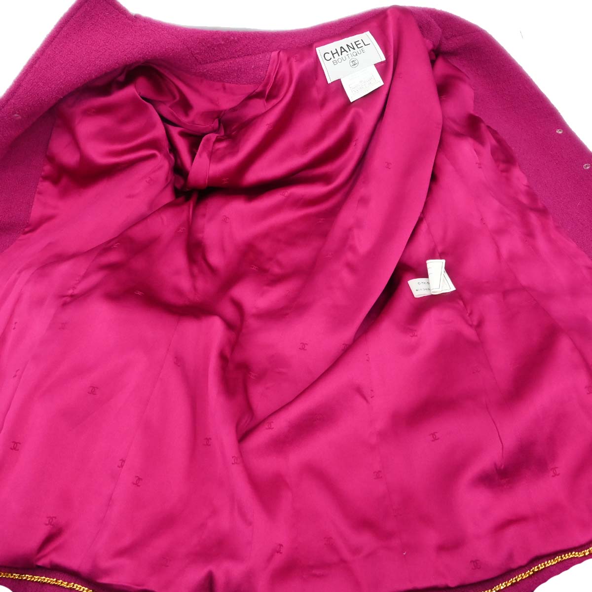Chanel 1995 Single Breasted Jacket Pink #44