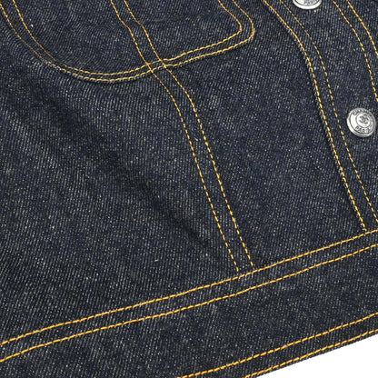 Chanel 1997 Short Sleeve Denim Jacket Indigo #40