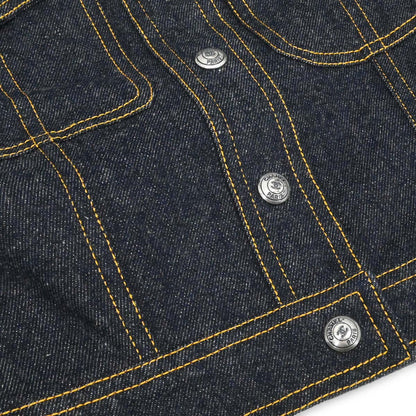 Chanel 1997 Short Sleeve Denim Jacket Indigo #40