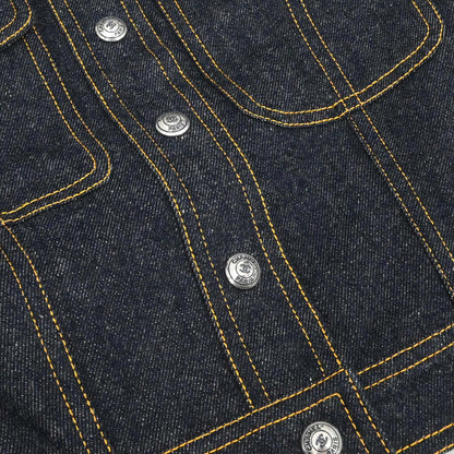 Chanel 1997 Short Sleeve Denim Jacket Indigo #40
