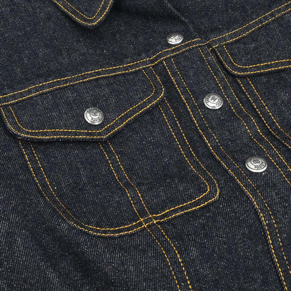 Chanel 1997 Short Sleeve Denim Jacket Indigo #40