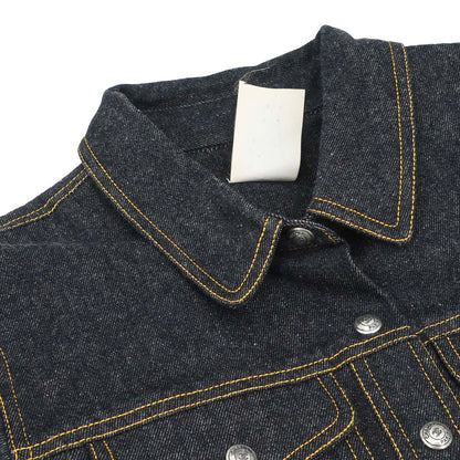 Chanel 1997 Short Sleeve Denim Jacket Indigo #40