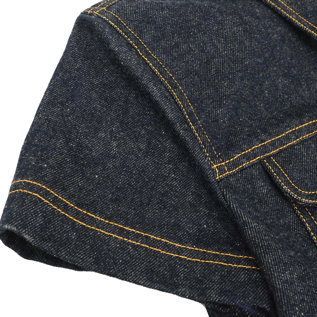 Chanel 1997 Short Sleeve Denim Jacket Indigo #40