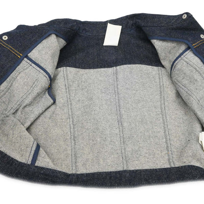 Chanel 1997 Short Sleeve Denim Jacket Indigo #40