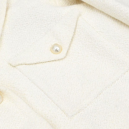 Chanel 2012 Single Breasted Jacket White #42
