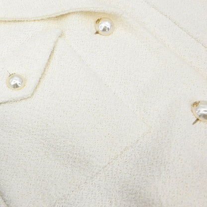 Chanel 2012 Single Breasted Jacket White #42