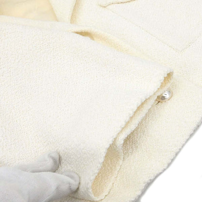 Chanel 2012 Single Breasted Jacket White #42